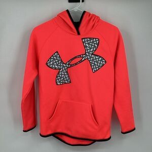 Girls Under Armour Drifit Hoodie  youth large pink
